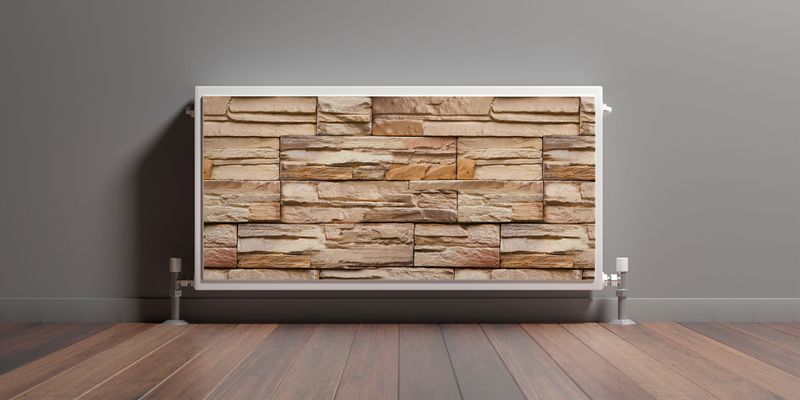 Maskownica MAGNETYCZNA Na Kaloryfer Kamień Łupek Efekt 3D 80cm x 60cm zdjęcie 3