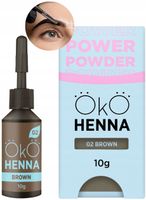 Henna pudrowa do brwi Power Powder BROWN 02 brązowa 5g OkO