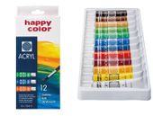 FARBY AKRYLOWE 12SZT 12ML HAPPY COLOR 5905130007385