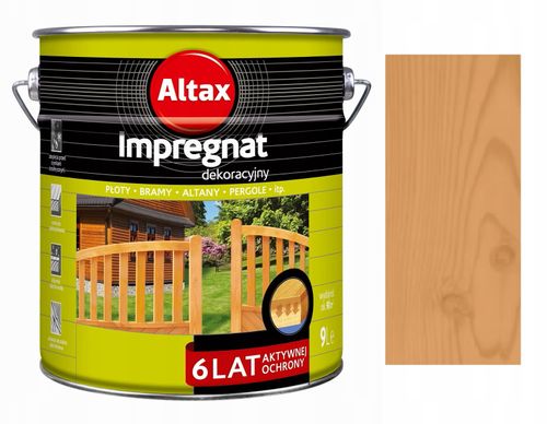 Altax- Impregnat Dekoracyjny, 9L, Dąb na Arena.pl