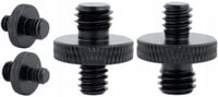 adapter śruba redukcja 1/4" na m8 statywowa aluminiowa czarna lampy 18 mm