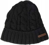 Barts czapka Unisex Twister Turnup czarna r. uniwesraslny akryl