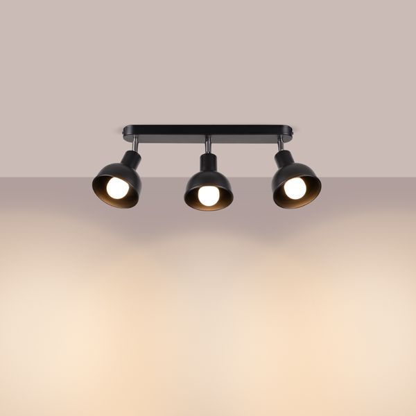 Plafon ELBA 3 czarny zdjęcie 3