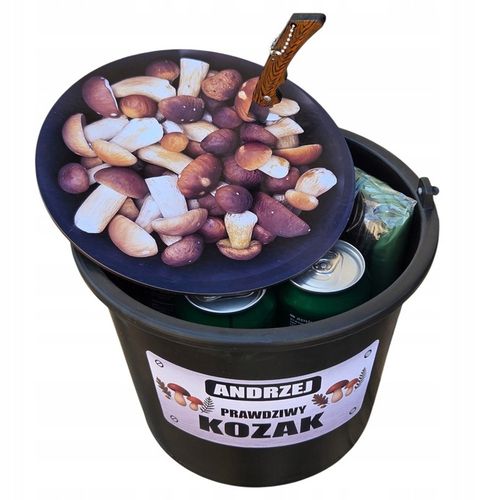 ZESTAW GRZYBIARZA Z IMIENIEM prezent dla taty dziadka mamy babci męża na Arena.pl