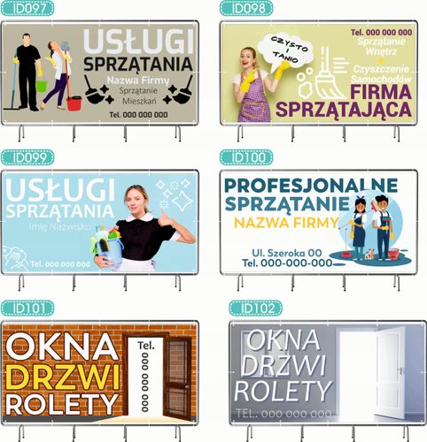 BANER REKLAMOWY 200x100cm projekt w cenie różne wzory WYROBY SWOJSKIE na Arena.pl