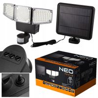 Lampa solarna potrójna LED czujnik ruchu zmierzchu regulacja kąta świecenia