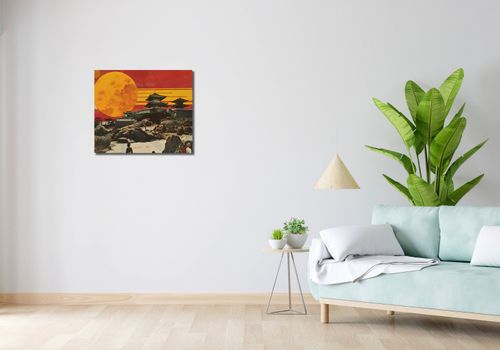Obraz 60x50cm Krajobrazy Czerwonego Słońca na Arena.pl