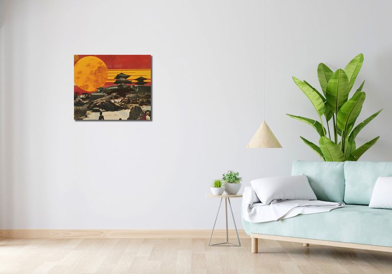 Obraz 60x50cm Krajobrazy Czerwonego Słońca zdjęcie 2