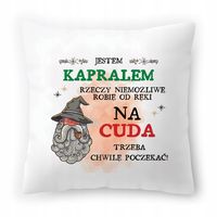 Poduszka Dla Kaprala Na Urodziny Na Prezent Z Nadrukiem Ze Zdjęciem