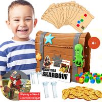 GRA FAMILIJNA PIRACKA SKRZYNIA SKARBÓW PREZENT GRY DLA DZIECI EPEE 4+