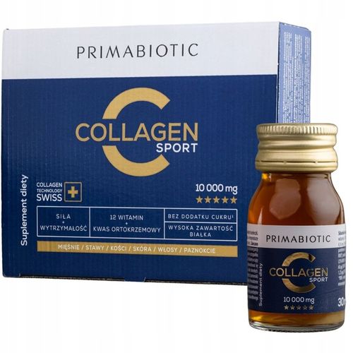 KOLAGEN DO PICIA PRIMABIOTIC COLLAGEN SPORT WOŁOWY 10 000MG 30ml x 30szt na Arena.pl