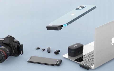 Mikrofon Bezprzewodowy TDS9 3w1 Bluetooth Lightning USB-C USB-A 2.4G na Arena.pl