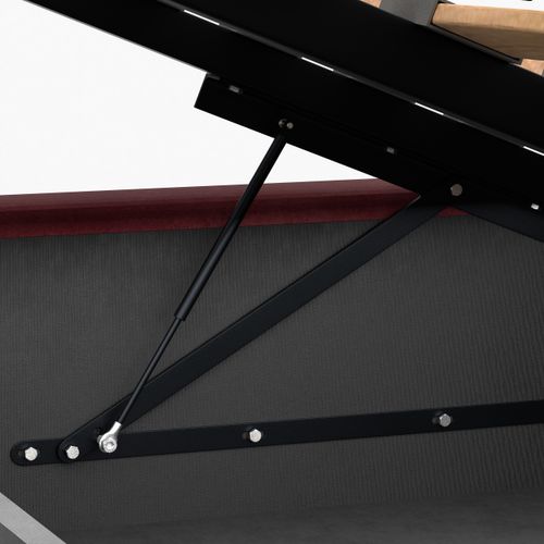 ŁÓŻKO TAPICEROWANE DO SYPIALNI 180x200 ŁÓŻKO PODWÓJNE Z POJEMNIKIEM BORDOWE na Arena.pl