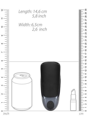 vibrating masturbator sleeve   licorice black na Arena.pl