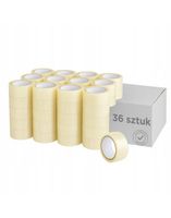 TAŚMA PAKOWA klejąca 48/100y Taśma BEZBARWNA MOCNA AKRYLOWA 36szt.