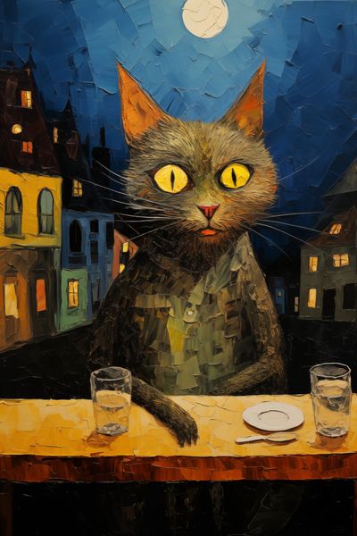 Plakat 40x60cm Nocny Obserwator zdjęcie 1