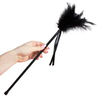 secretplay czarny wachlarz pior dekoracyjnych 40 cm