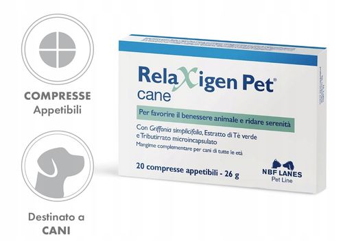 RELAXIGEN PET mini CANE e GATTO NBF Lanes 20 tabletek - SPOKÓJ Twojego KOTA na Arena.pl