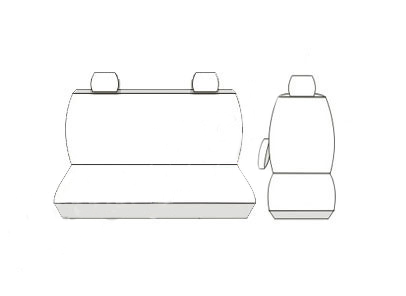 Pokrowce MIAROWE do Renault TRAFIC III 3 Opel VIVARO 2+1 siedz całe 14-19r zdjęcie 3