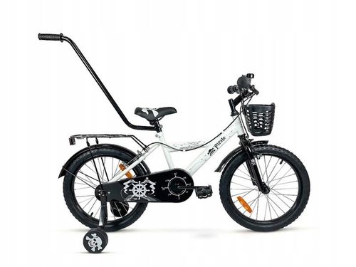 ROWER ROWEREK DZIECIĘCY Z KÓŁKAMI + PROWADNIK KOSZYCZEK BMX 14 CALI PIRATE na Arena.pl