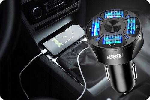 ZESTAW ŁADOWARKA 4xUSB 7A UCHWYT DO SZYBY DŁUGI ELASTYCZNY PODPÓRKA na Arena.pl