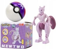 Pokemon Figurka MEWTWO Pokemon Pokeball Clip BOX Składana Figurka Pokemony