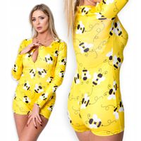 PIŻAMA DAMSKA Seksowne Body PSZCZÓŁKI 194 r.XL