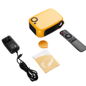 PROJEKTOR LED Mini BEZPRZEWODOWY 14-80" POMARAŃCZOWY