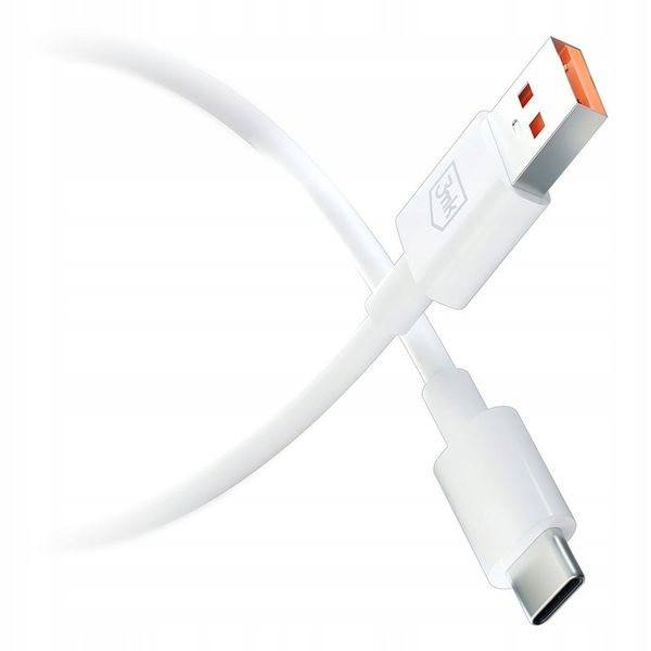 Biały Kabel USB do USB-C - szybkie ładowanie 60W 3A, długi 1.2m Hyper Cable zdjęcie 8