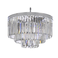 Okrągła lampa wisząca CGHERECHROME50 zwis nad łóżko chrom