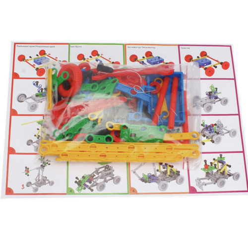 Zestaw Klocki Elementy Konstrukcyjne Śruby Panele Kółka Do Składania Modeli na Arena.pl