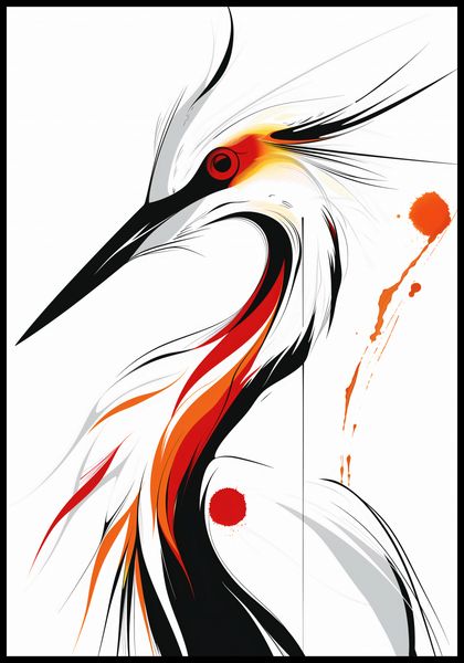 Plakat 68x98cm Bocian zdjęcie 2