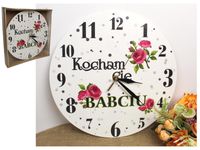 zegar 30 cm kocham cię babciu mm-zeg