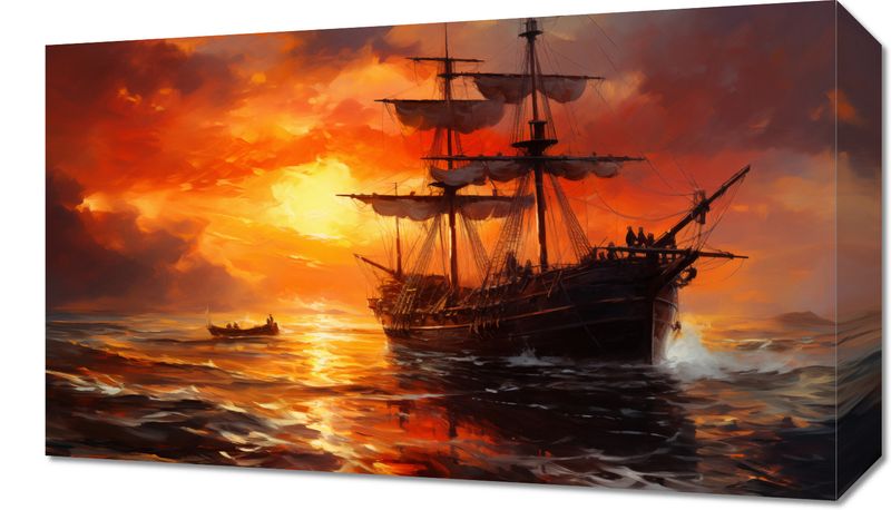 Obraz 50x30cm Ogień na Wodzie zdjęcie 1