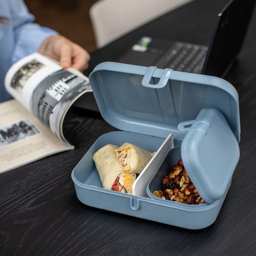 Lunchbox z przegródkami PASCAL L niebieski KOZIOL na Arena.pl