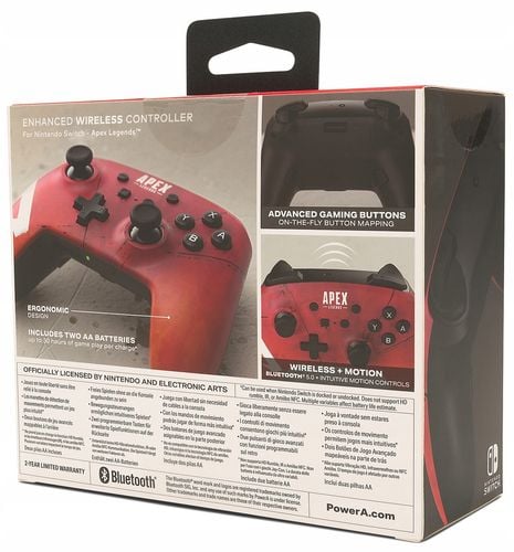 Gamepad bezprzewodowy PowerA Switch Pad Apex Czerwony do Nintendo Switch na Arena.pl