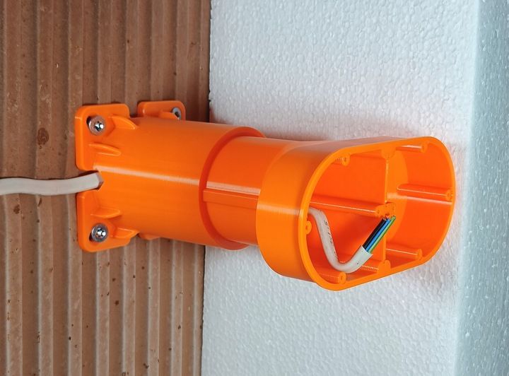 PUSZKA ELEKTRYCZNA PODWÓJNA DO ELEWACJI 150-210 MM, STEROPIAN, REGULOWANA zdjęcie 3