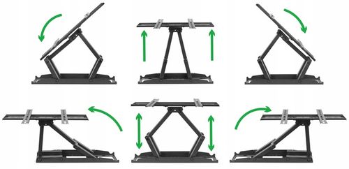 Uniwersalny Uchwyt do Telewizora 25-70 cali Wieszak TV Obrotowy na Arena.pl