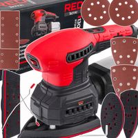 SZLIFIERKA MIMOŚRODOWA OSCYLACYJNA 125mm 1300W 3W1 3 PADY REGULACJA 6 x PAP