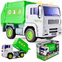 ŚMIECIARKA CIĘŻARÓWKA SEGREGACJA ŚMIECI DŹWIĘK ŚWIATŁO DUŻE AUTO EDUKACYJNE