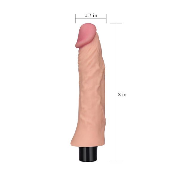 8"" Real Softee Vibrating Dildo zdjęcie 7