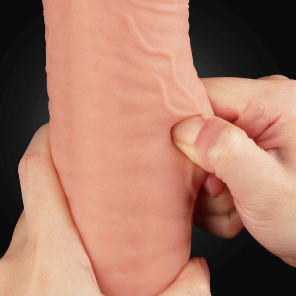 12"" Dual Layered Platinum Silicone Cock zdjęcie 4