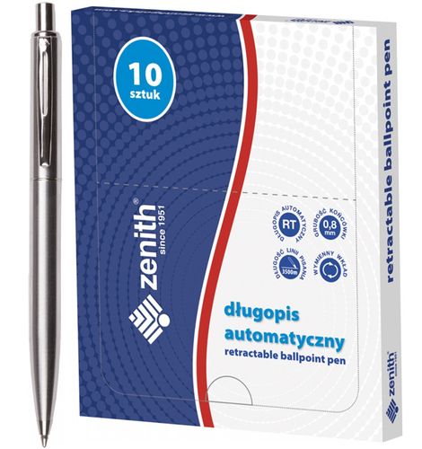 DŁUGOPIS AUTOMATYCZNY ZENITH-SILVER (10) 04021000 na Arena.pl