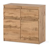 Komoda Z 2 Szufladami Do Sypialni Salonu Szafka Rtv Drewniana 80cm Oleksa