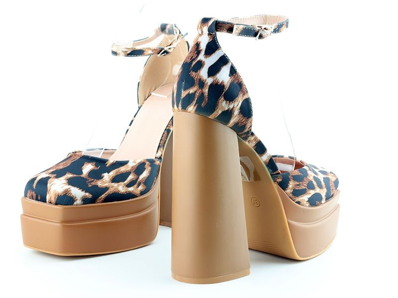 Panterki buty na platformie na słupku 40 zdjęcie 6