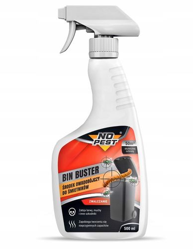 SPRAY ŚRODEK PREPARAT DO ŚMIETNIKÓW KOSZY NA MUCHY I LARWY NO PEST na Arena.pl