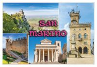 San Marino - magnes szklany