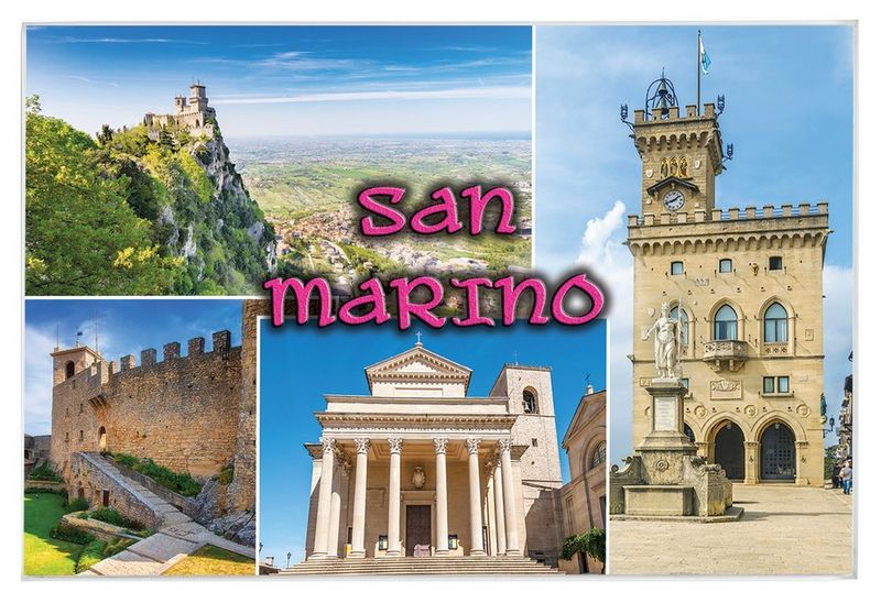 San Marino - magnes szklany zdjęcie 1