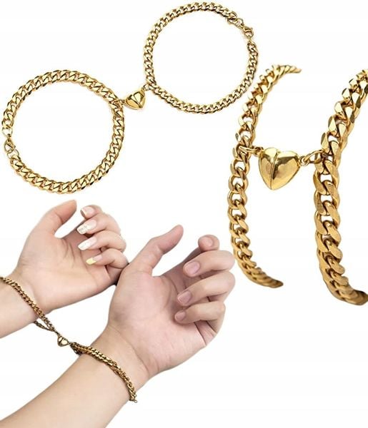 Bransoletka Dla Przyjaciół Par X2 Złota Pancerka zdjęcie 3