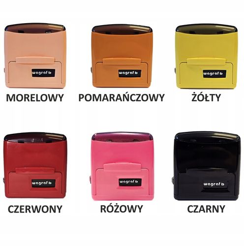 PIECZĄTKA FIRMOWA WAGRAF B3s - do 6 wersów - 47x18mm - 12 kolorów do wyboru na Arena.pl